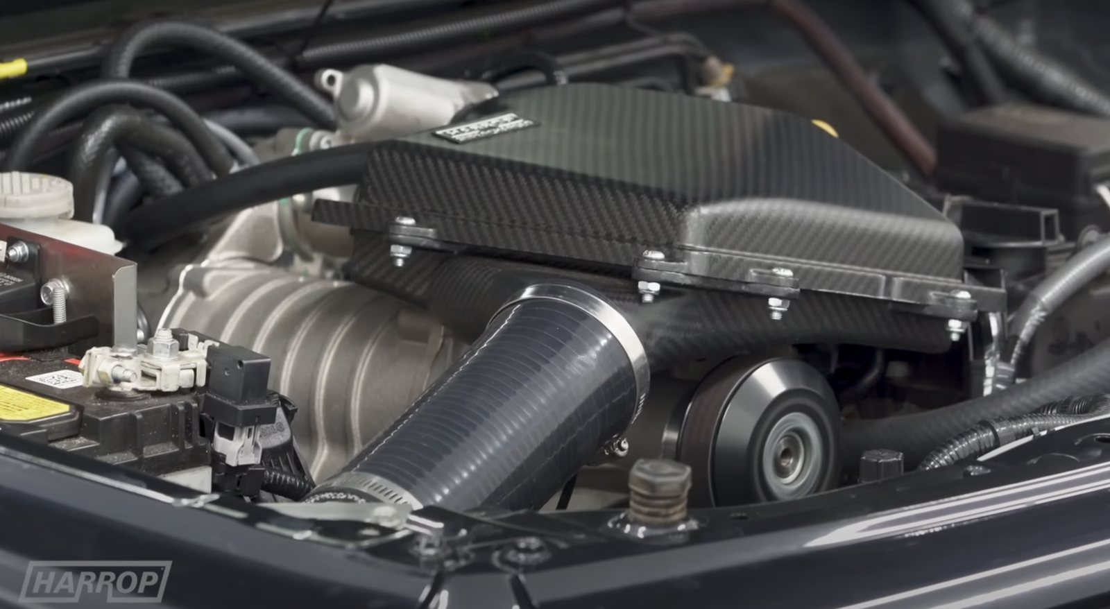 Supercharged Suzuki Jimny - engine bay